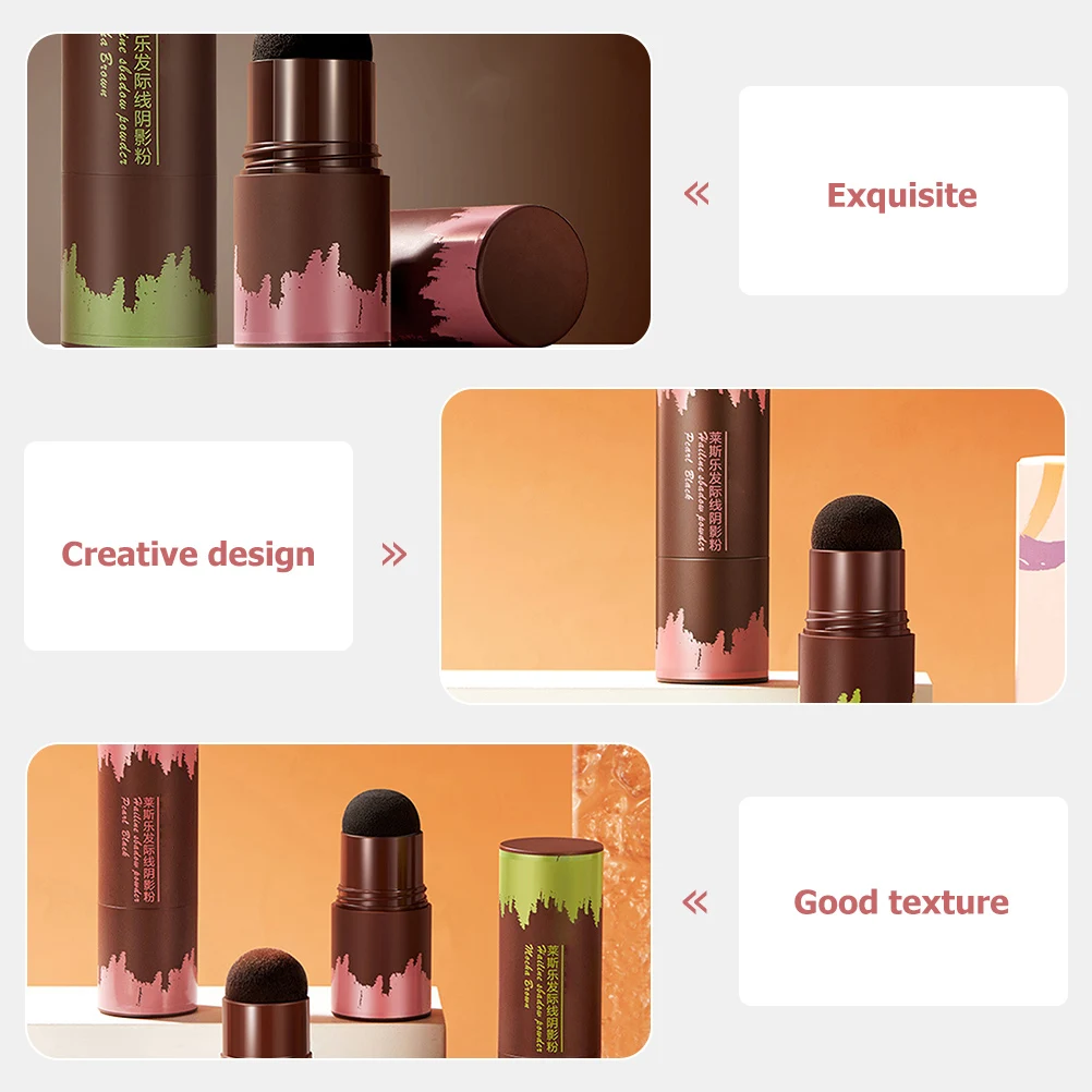 

2 шт., пудра для линии волос 01, жемчужно-черная губка для затенения, водостойкий консилер, корневой DIY, салон, утолщение, простой в использовании уход за волосами