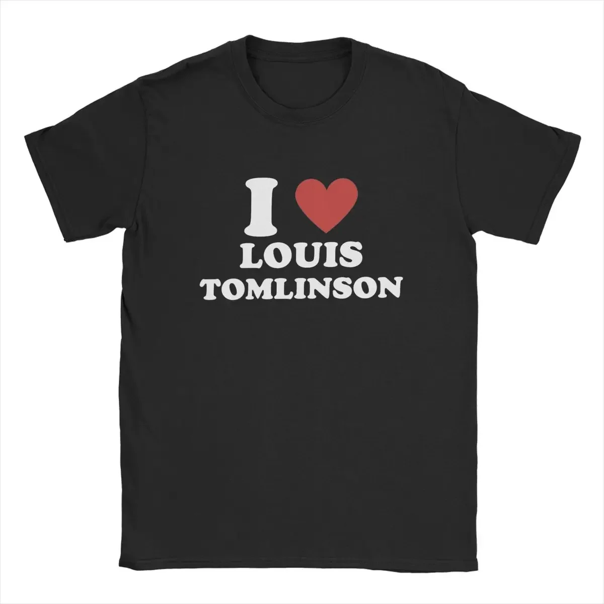 I Love Louis Tomlinsons Men T Shirt Faith Future Singer Amazing Tee Shirt Short Sleeve Crewneck T-Shirt Cotton Plus Size Tops