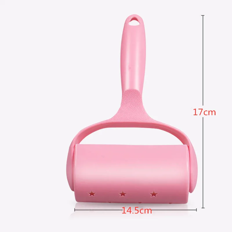 60PCS/Roll Clothes Blanket Sweater Lint Rollers Pet Hair Remover With Protecter Dust Roller Clothes Carpet Sticky Roll Brush