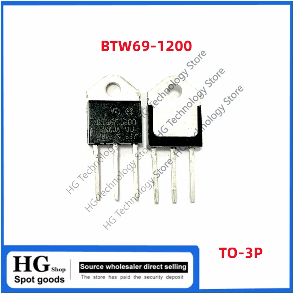 10PCS/Lot Original new  BTW69-1200 50A 1200V unidirectional thyristor directly inserted TO 3P BTW691200