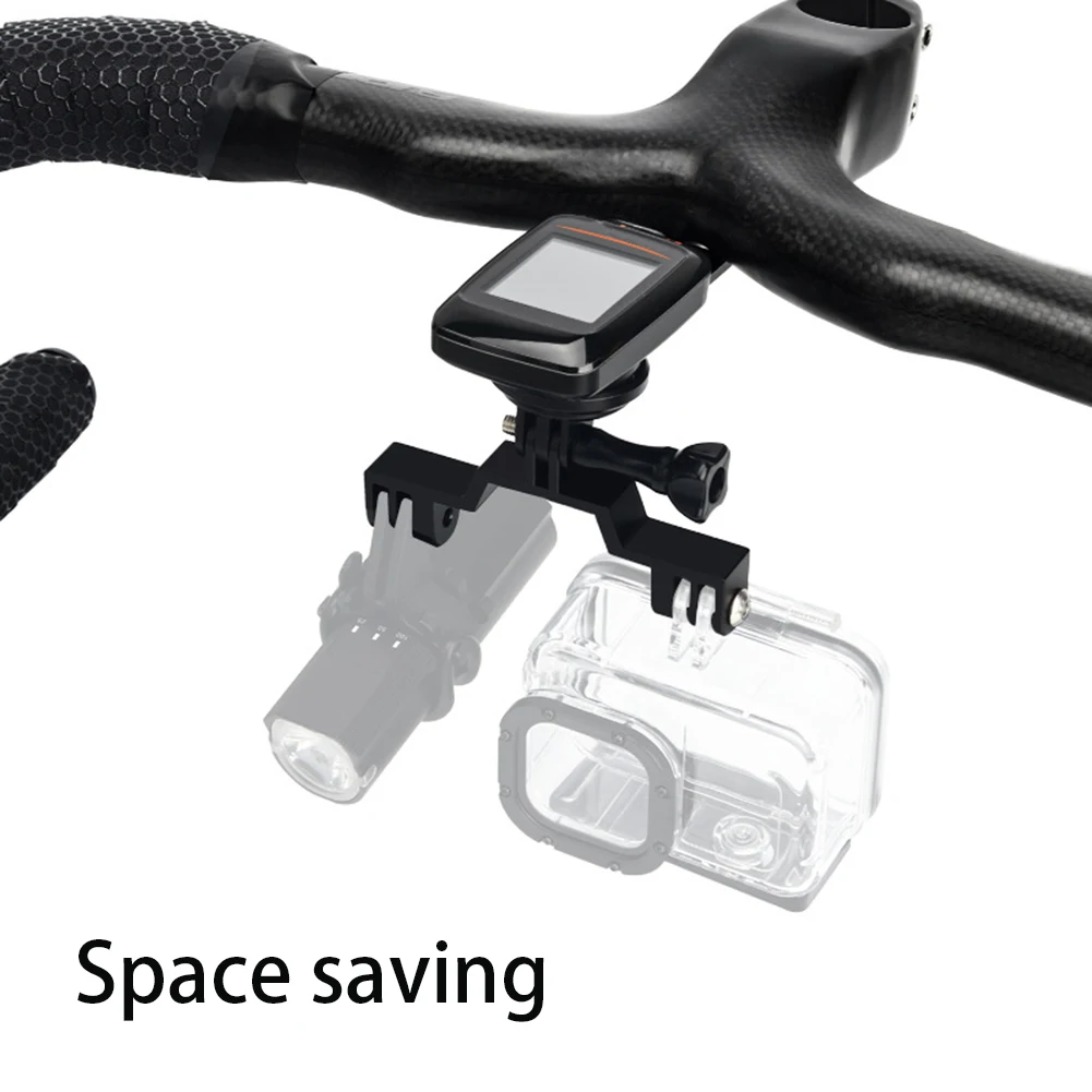 Reliable Bike Camera Dual Mount Bridge Adapter for Bicycle Light Bracket Holder Secure and Stable Attachment