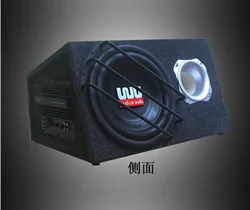 Car Audio Subwoofer 10 Inch Irregular Trapezoidal with Amplifier Car Active Subwoofer