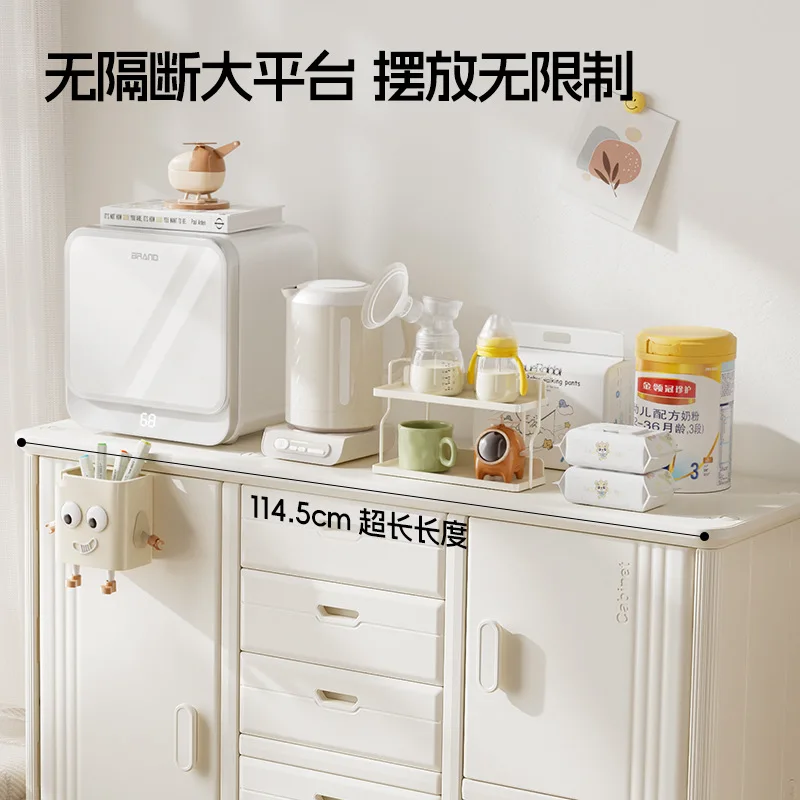 아기 식탁 옆 플라스틱 이동식 코너 수납장 컵보드 랙  - Kids Toys Drawers 리뷰 및 가격