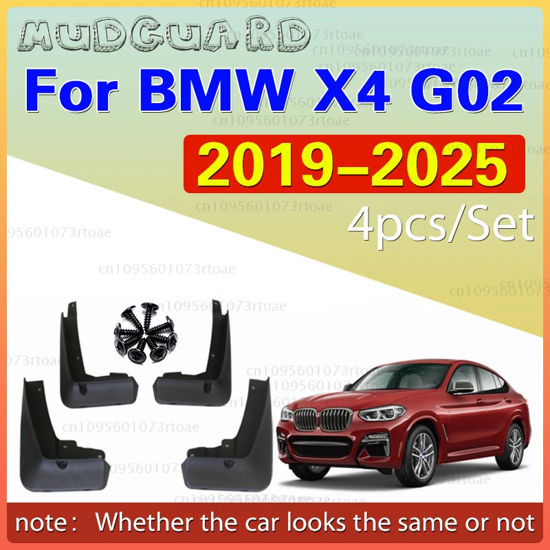 

2019 2020 2021 2022 2023 2024 2025 FOR BMW X4 G02 X4M Sport Mudguard Fender Mud Flaps Guards Splash Mudflaps Car Accessories