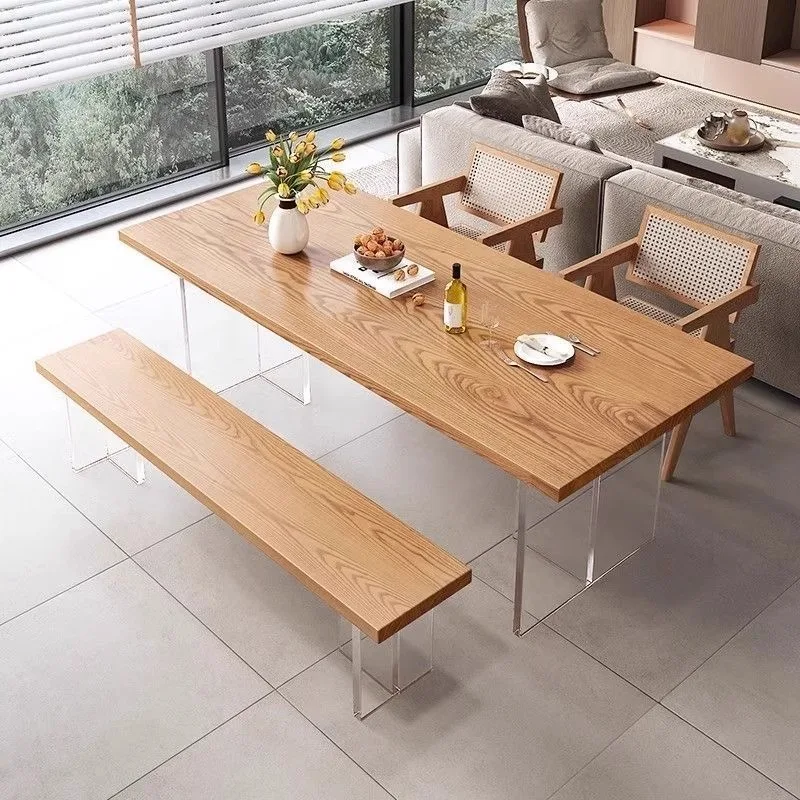 

Nordic Creative Floating Table Modern Minimalist Acrylic Long Floating Table Study Bedroom Furniture Meubles De Bureau FYFD