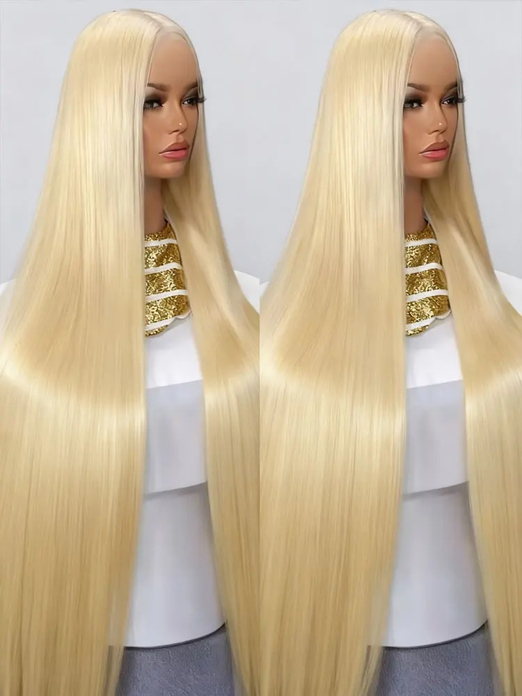 

30 40 Inch 13x6 Honey Blonde Colored Lace Front Wigs For Women 13x4 HD Transparent Full Frontal Lace 613 Sily Straight Human Hair Wigs