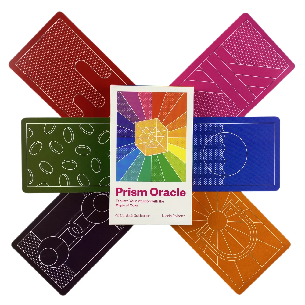 

Prism Oracle Cards Magic of Color Board Game Deck For Fate Divination Tarot Cards Entertainment Family Game Edition Parties
