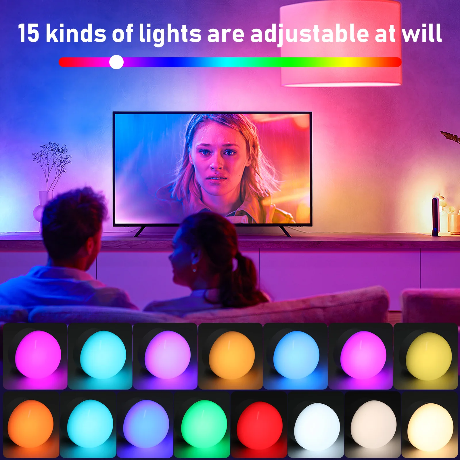 3W E26/E27 RGB Bulb LED Spotlight Remote Control Atmosphere Light Dimmable Magic Home Neon Light 16 Color Home Decoration