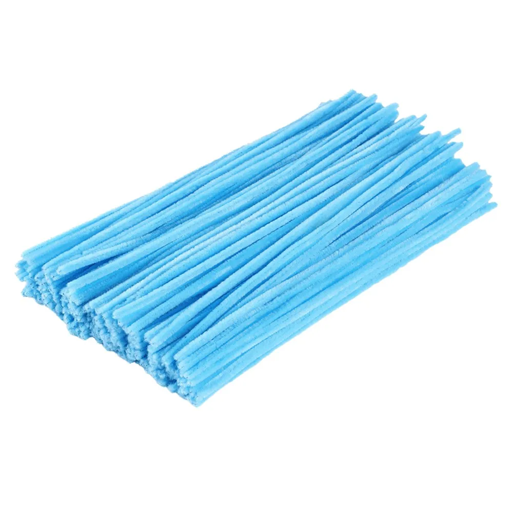 10/20/100Pcs 30cm Chenille Stem Twisted Rod Iron Wire DIY Handcraft Wool Root Fluffy Bar Twisting Decor Pipe Cleaner Plush Stick