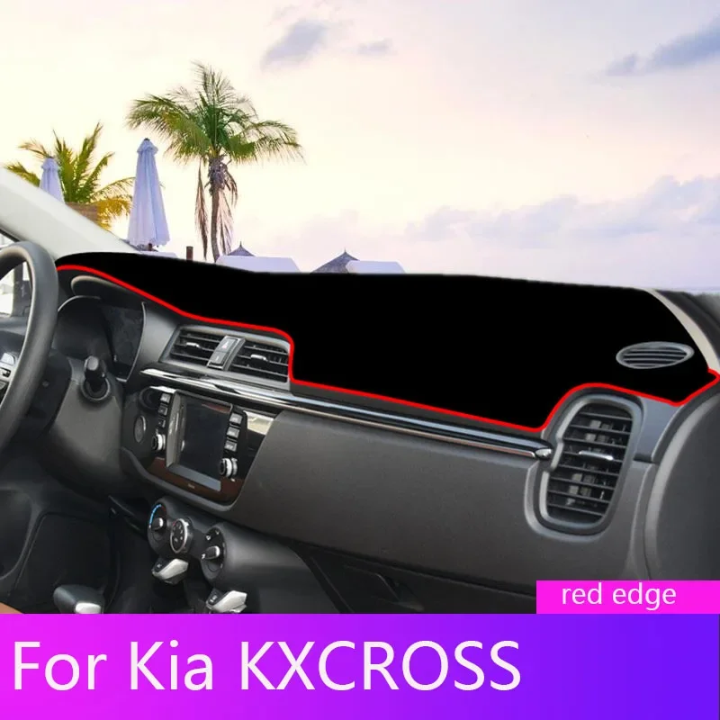 For Kia KXCROSS Instrument Stand Light Cushion Car Center Control Workbench Sunscreen Anti-slip Pad Light-proof pad Accessories