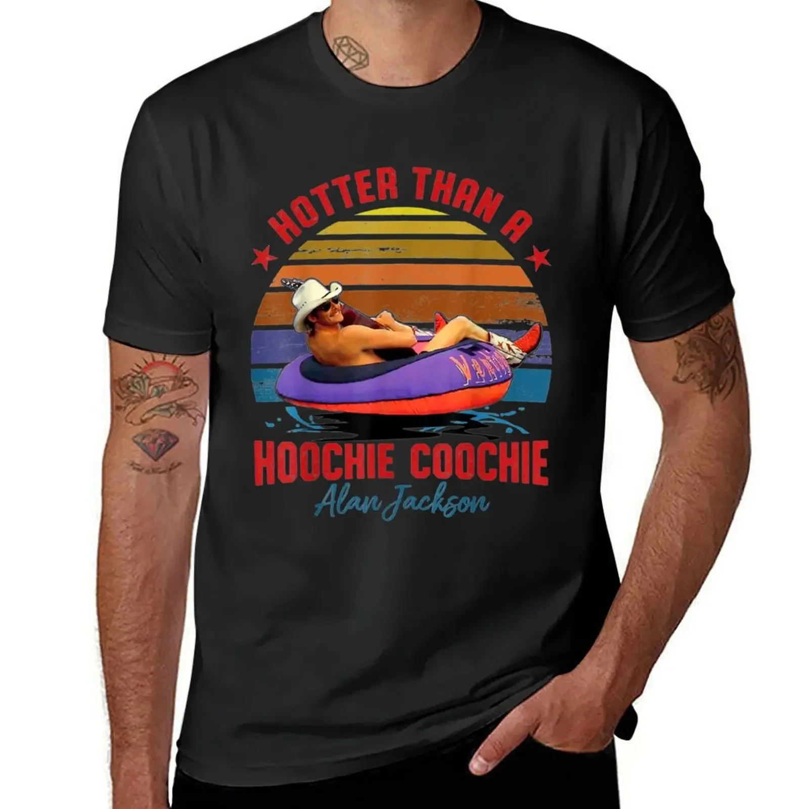 Hotter Than A Hoochie Coochie T-Shirt oversized graphic tee summer tops tops oversized t shirts for men