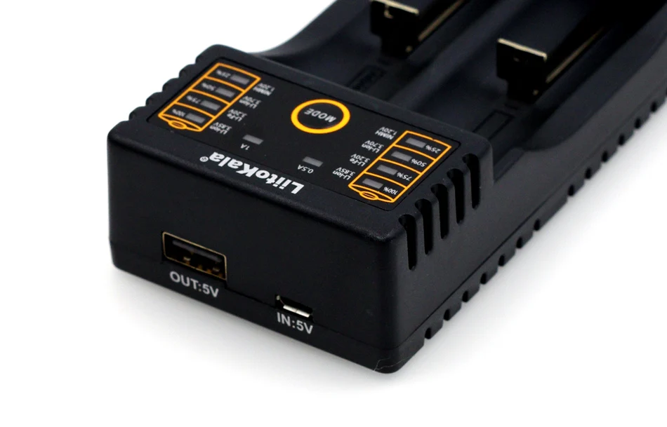 شاحن بطارية LiitoKala-Li-ion ذكي ، Lii-202 ، 1.2 فولت ، 3.7 فولت ، 3.2 فولت ، AA ، AAA ، 26650 ، NiMH ، قابس شحن ، 5 فولت ، 2A