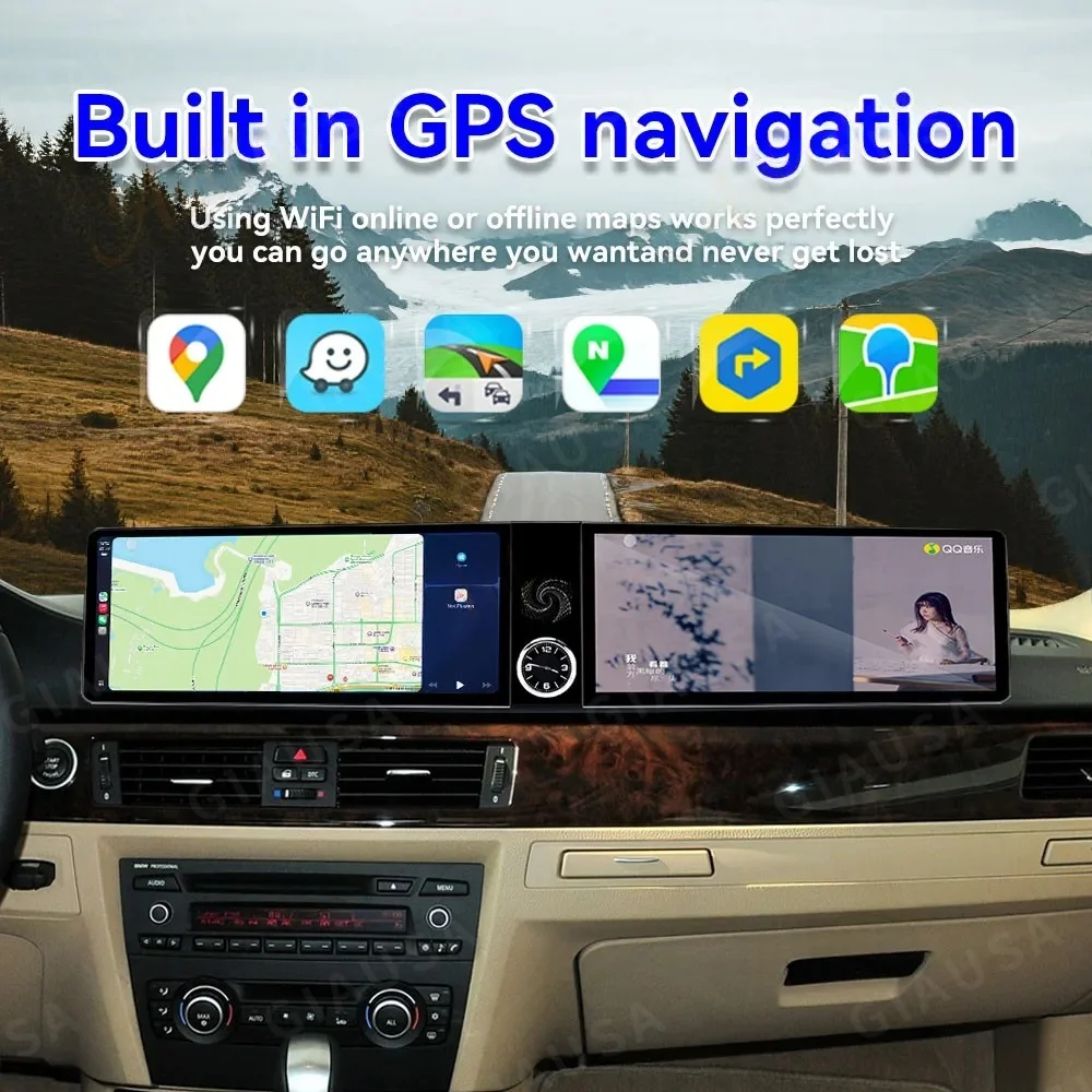 

12.3 Inch Screen Car Radio For BMW 3 Series E92 CIC CCC 2004-2011 Android Auto GPS Navigation Multimedia Video Stereo Receiver