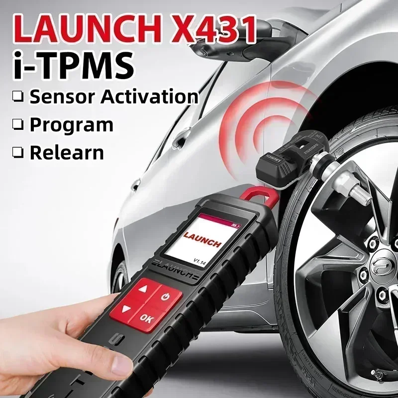 LAUNCH X431 I-TPMS TSGUN Car Tire Pressure Diagnostic Tool Upgraded of TSGUN 315/433Mhz Sensor Can Work standalone by i-TPMS APP