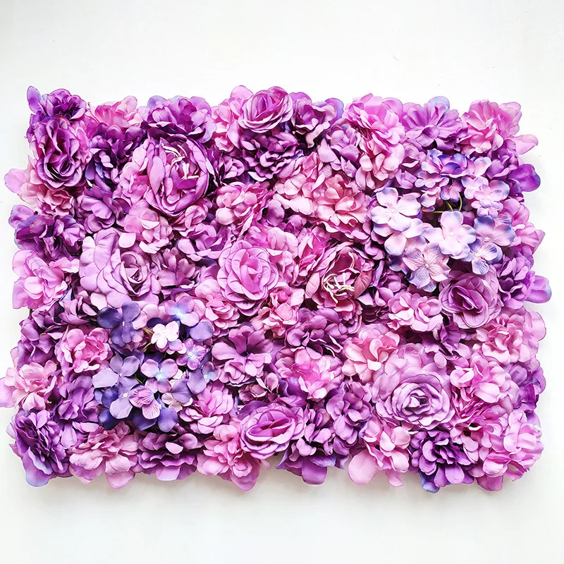 Artificial Flower Wall Panel 3D Rose Flower Background Artificial Rose Wall Party Wedding Backdrop Bridal Shower Home Decor