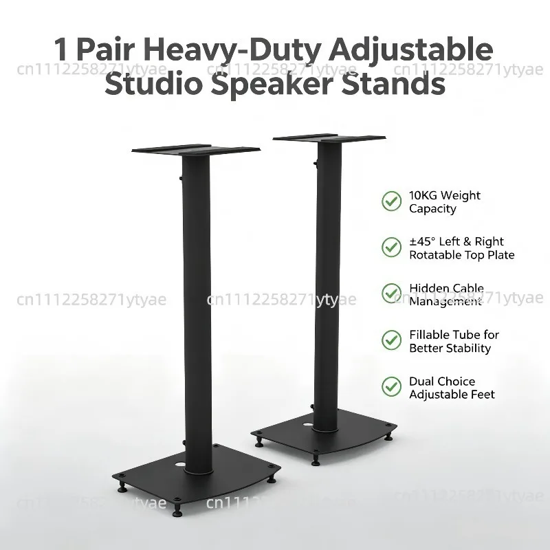 With Sand-Fillable Column Shock-Absorbing Foot Pads Rotatable Top Plate And Non-Slip Mats
