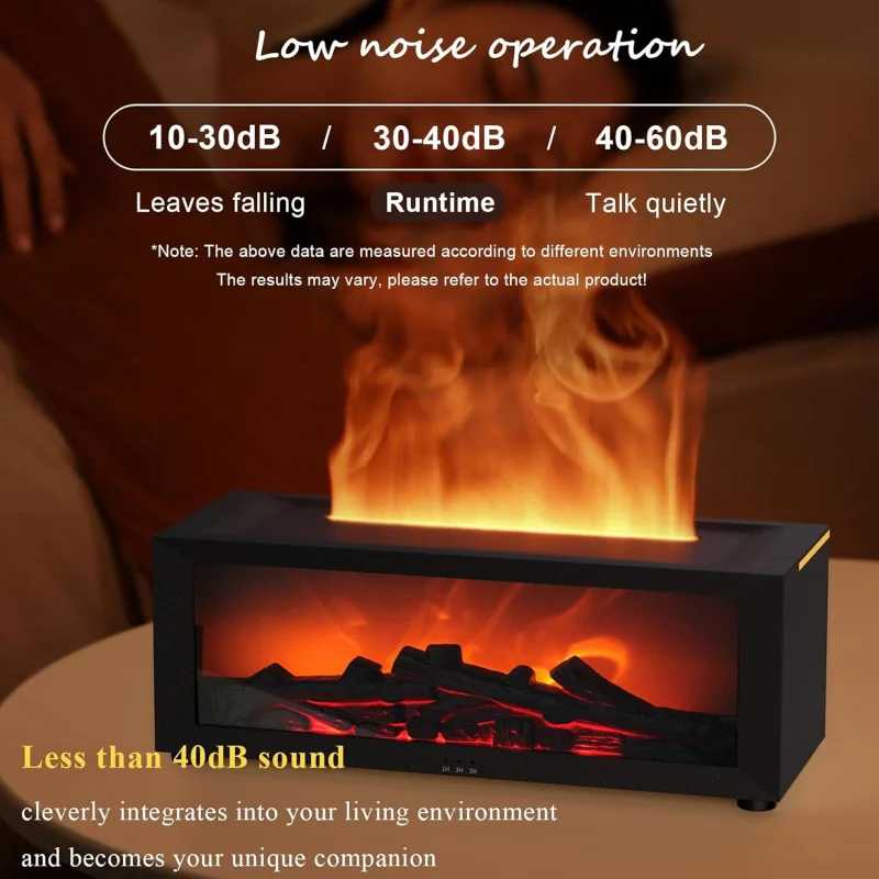 150ml Fireplace Essential Oil Diffuser with Cool Mist
