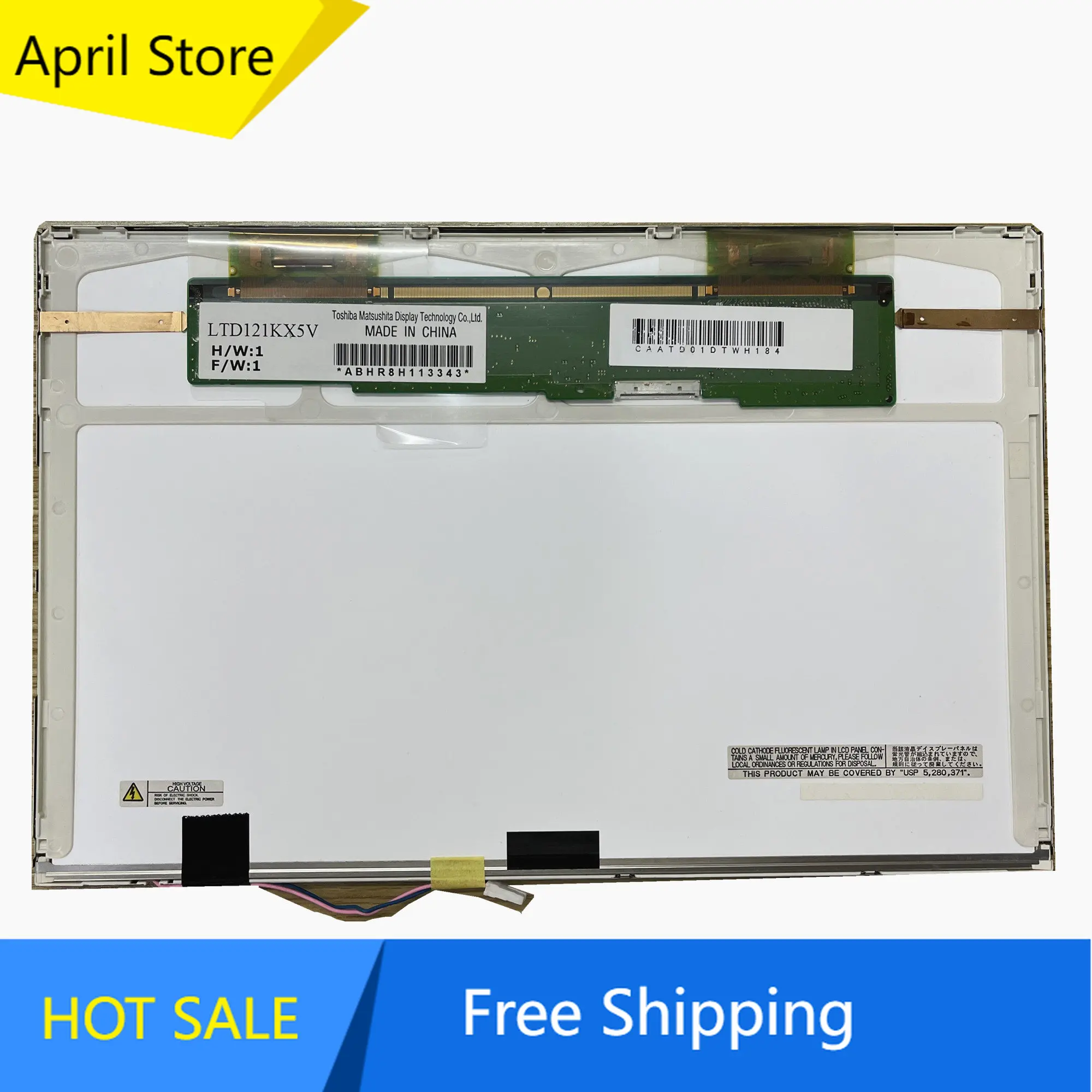 LTD121KX5V-Panel de pantalla LCD para ordenador portátil, matriz de 12,1x1280, 800 pulgadas