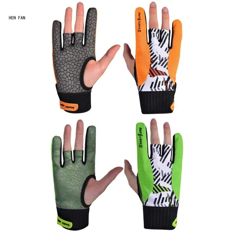 

1 Pair Bowling Grip Gloves Bowling Wrist Brace Gloves for Men Bowling Wrist Wrap Gloves Compression Gloves Biking Gloves M89D