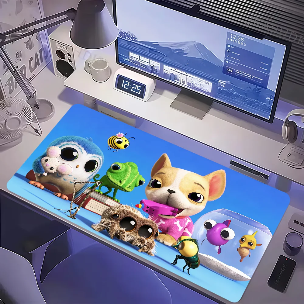 Cartoon Lucas The Spider Mouse Pad Cute Large Non-slip Lockedge Desktop Computer Desk Mat Keyboard MousePad Office Gamer Student