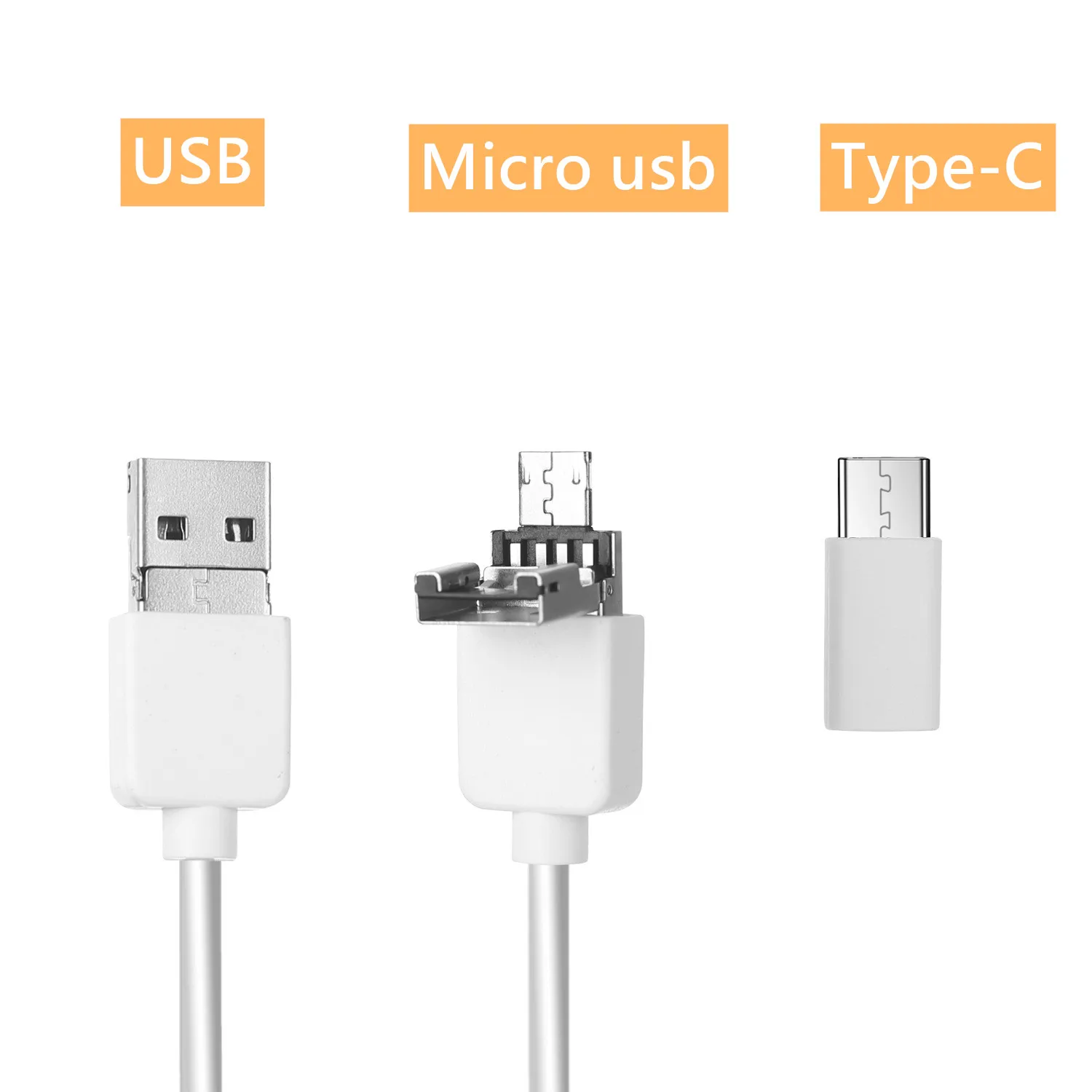 5.5mm Wired Endoscope Camera For Vagina Cervical Inspetion USB/Type-C 3 IN 1 USB Cam IP67 Waterproof 6 Adjustable LEDs view 5