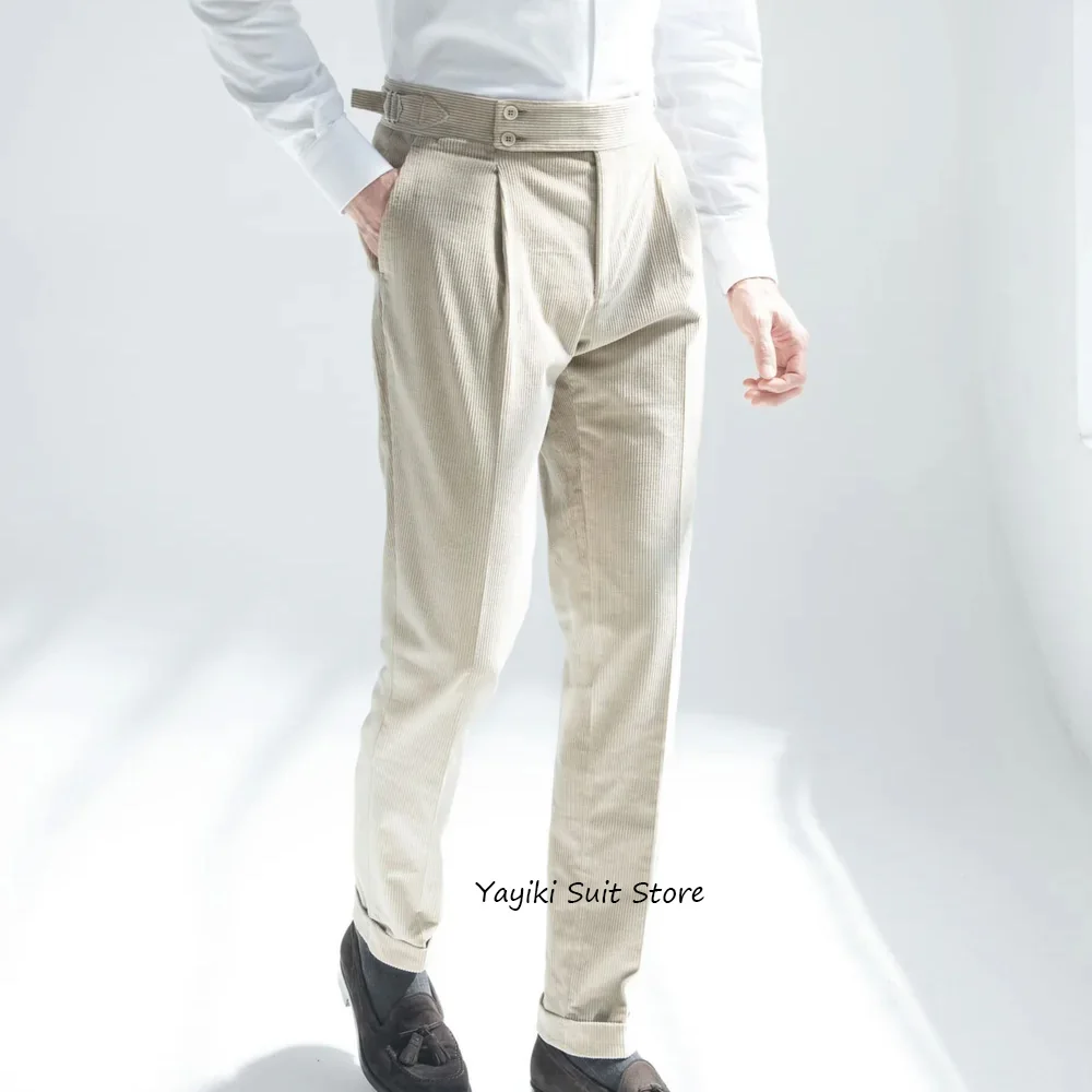 

Рабочие брюки, брюки для мужчин, повседневные мужские брюки из вельветовой ткани, удобная прямая классическая одежда