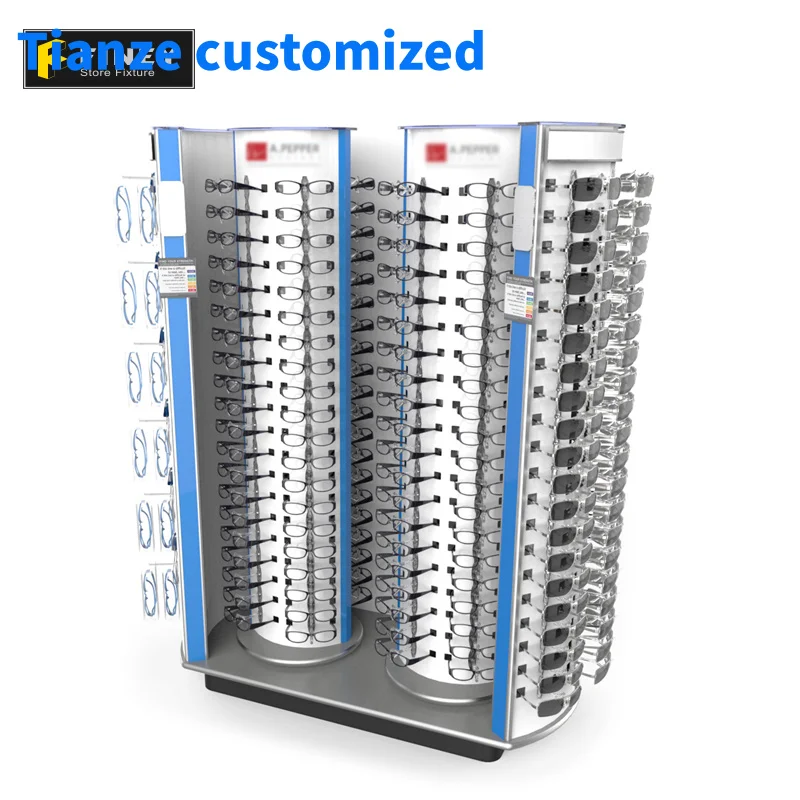 

(Customized) Optical Shop Display Stands Optical Accessories Display Racks Floor Eyewear Display