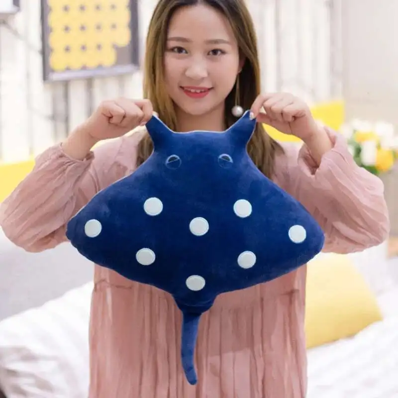 50/60/80 センチメートル素敵なマンタぬいぐるみかわいい海の魚マンタぬいぐるみ枕ソファクッションクリエイティブ誕生日ギフト