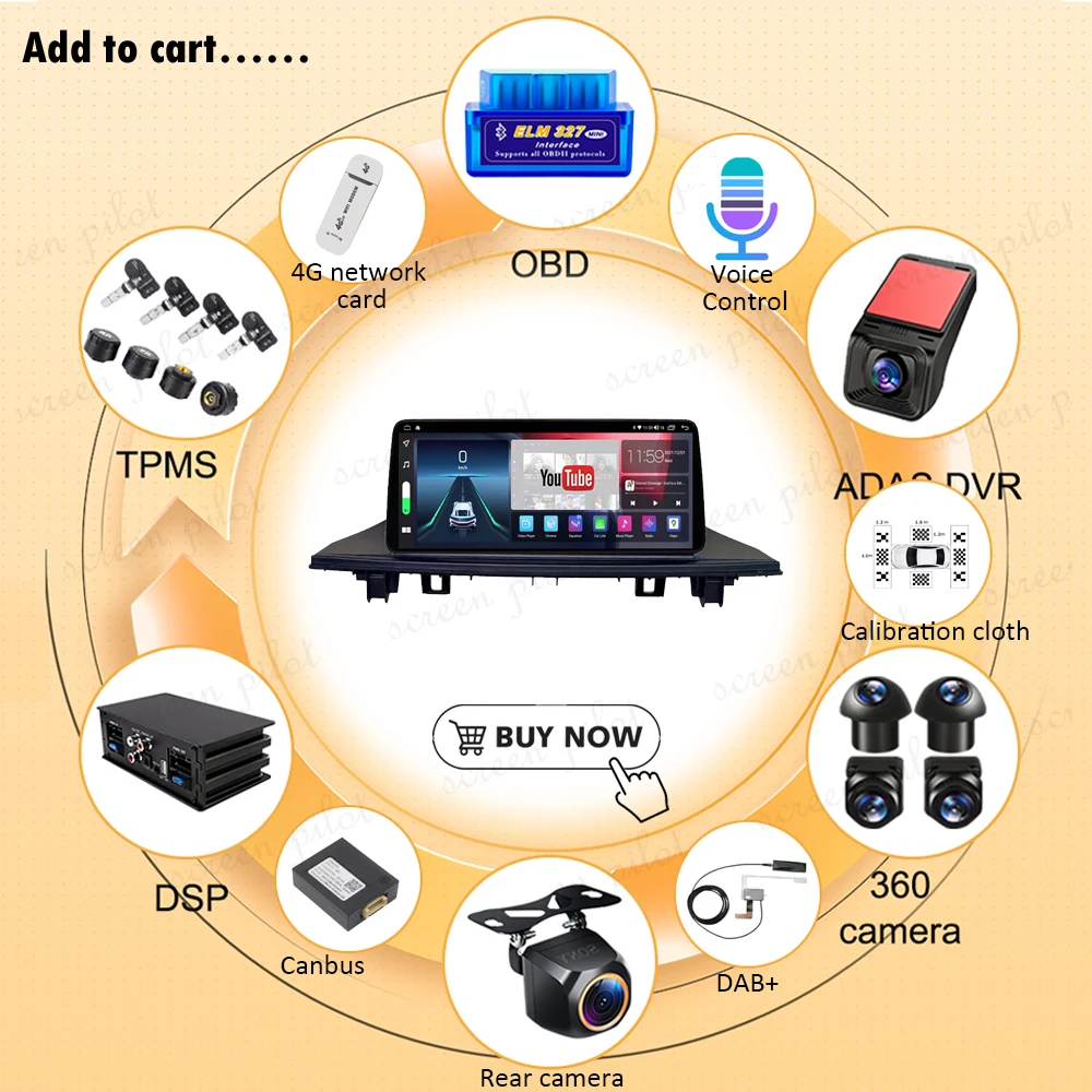 Radio Mobil Android 16 dengan  - Android Auto Head Unit 12.3 Inch ulasan dan harga