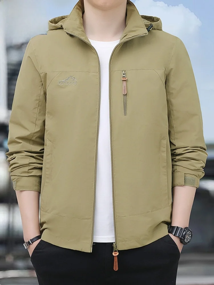 

Мужская весенне-осенняя куртка с капюшоном Paul, уличная модная универсальная ветрозащитная куртка для спорта на открытом воздухе, подставка для 3D...