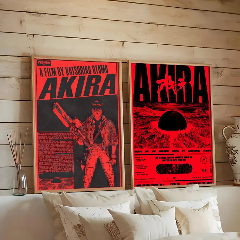 Classic Anime A-Akira Cool Painting Calligraphy Canvas Wall Art Poster HD Print Home Decorations Perfect Gift