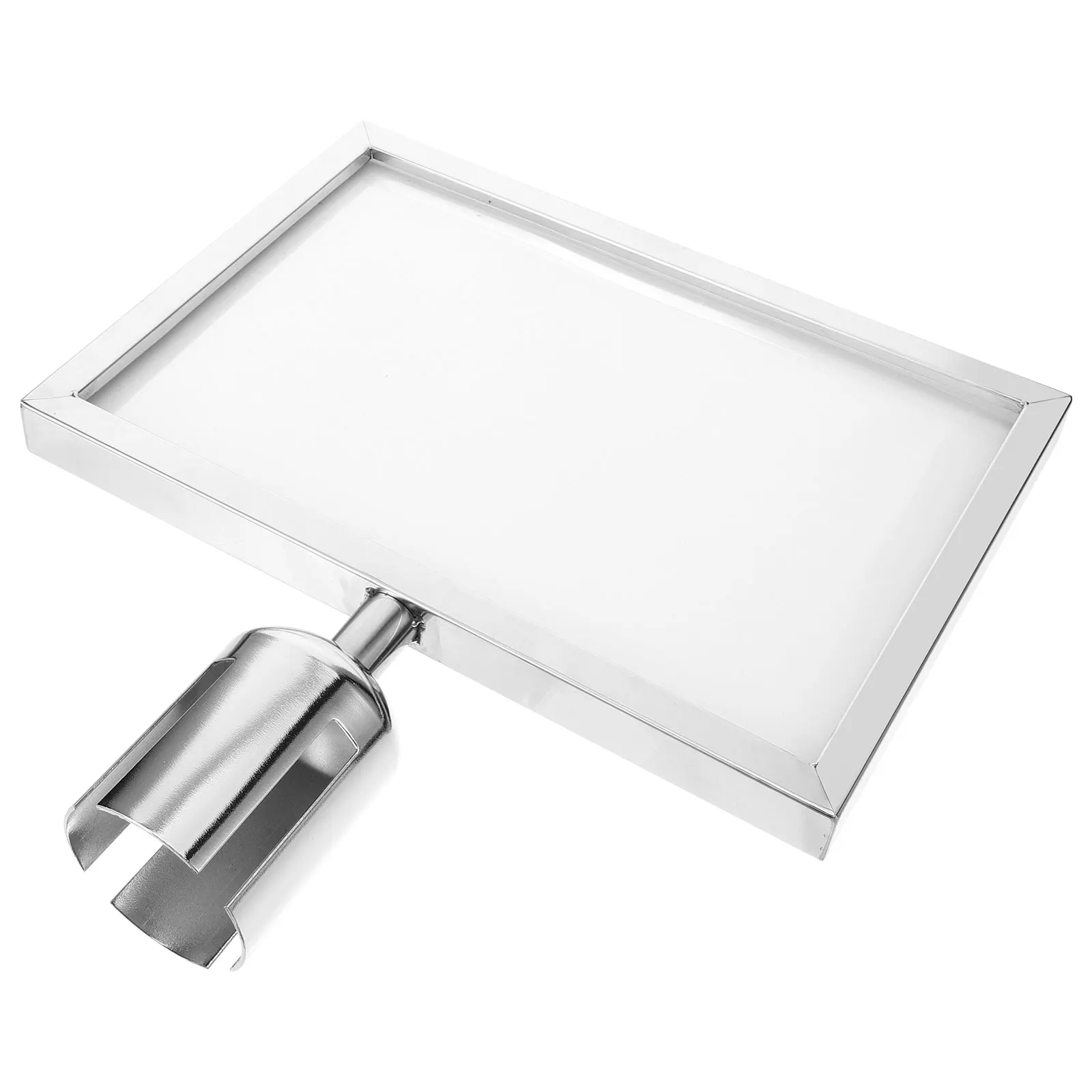 Stanchion Top Frame Doppelseitiger Metall-Stützenschildhalter A4 Crowd Control Direction Warning Restaurant Hospital Poster