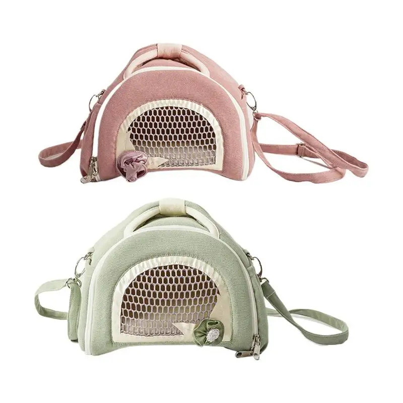 

Hamster Carrying Bag, Guinea Pig Breathable Outdoor purpose Bag, Crossbody Bag, Rabbit Honey Bag Small Animals Carriers