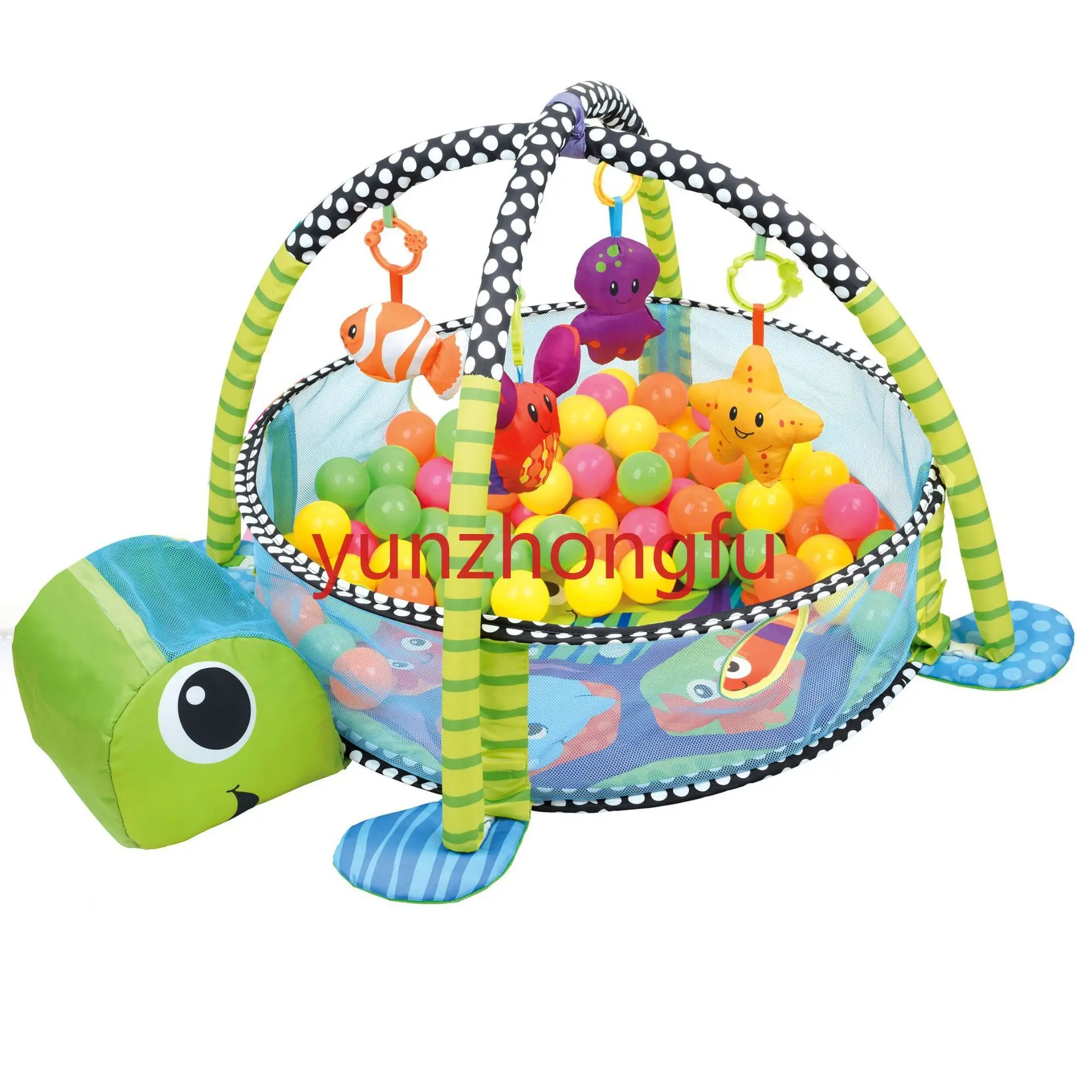 Baby ocean ball fence pool fitness rack multifunctional children's toy tortoise crawling mat