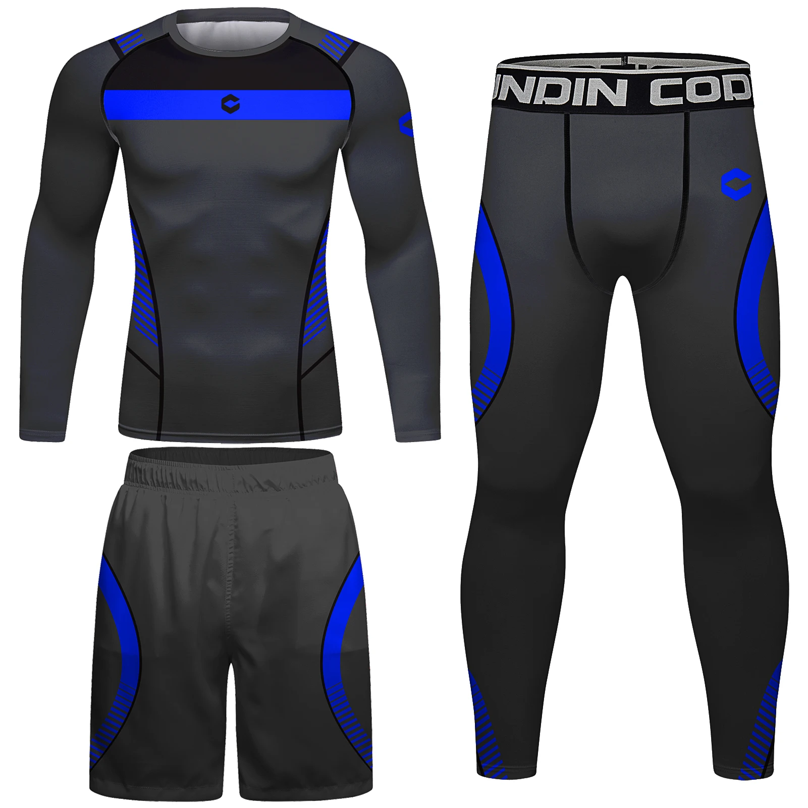 

Компрессионная Мужская спортивная одежда для фитнеса Jiu Jits Rash Guard + шорты бритвы футболка БЖЖ файтинг Джерси