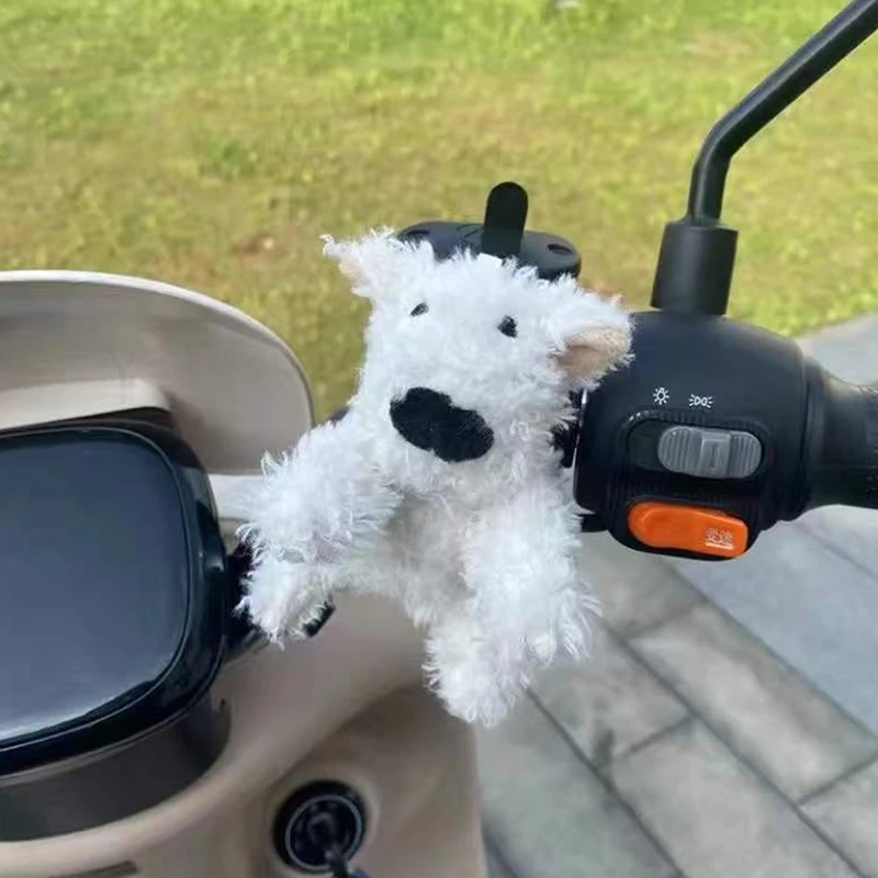 لطيف جرو سيارة ممسحة زجاج أمامي زينة الداخلية أفخم دمية الإبداعية هدية منصات الكتف اكسسوارات الديكور الداخلي للسيارة