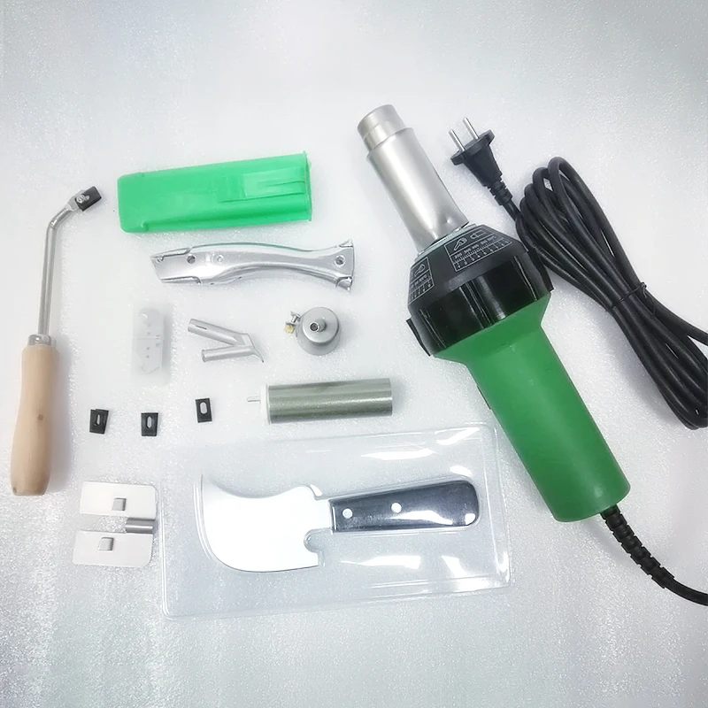 110V/220V Professional Hot Air Welding Kit + Plastic Heat Gun + Accessories 1600W For PVC Plastic Flooring Linoleum Vinyl Floor