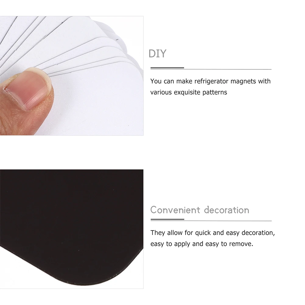 10 Pcs Pearl Light Magnetic Refrigerator Sticker Magnets for Fridge Sublimation Blank Force
