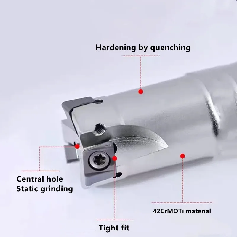 TE90 Fast Feed Milling Cutter Bar For 4NKT insert Shock resistant Cutter Bar Fast Feed Milling Cutter 4NKT060308R carbide blade