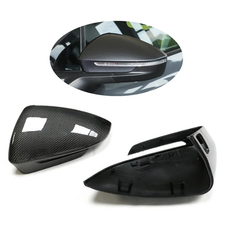 

for VW volkswagen ID4 ID.4 E21 ID5 ID7 Skoda Enyaq iV Audi Q4 etron 2021 - 2024 Real Carbon Fiber Rear View Wing Mirror Cover