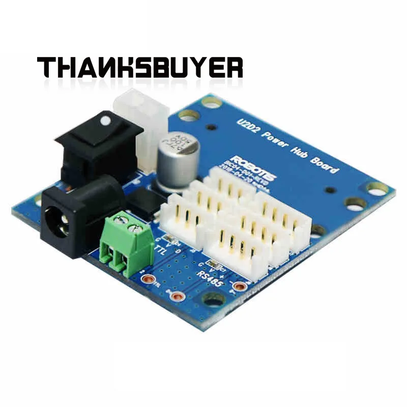 Conjunto inicial ROBOTIS Dynamixel com placa hub de energia U2D2 + conversor USB U2D2 + adaptador de alimentação 5V 12V 24V 5A