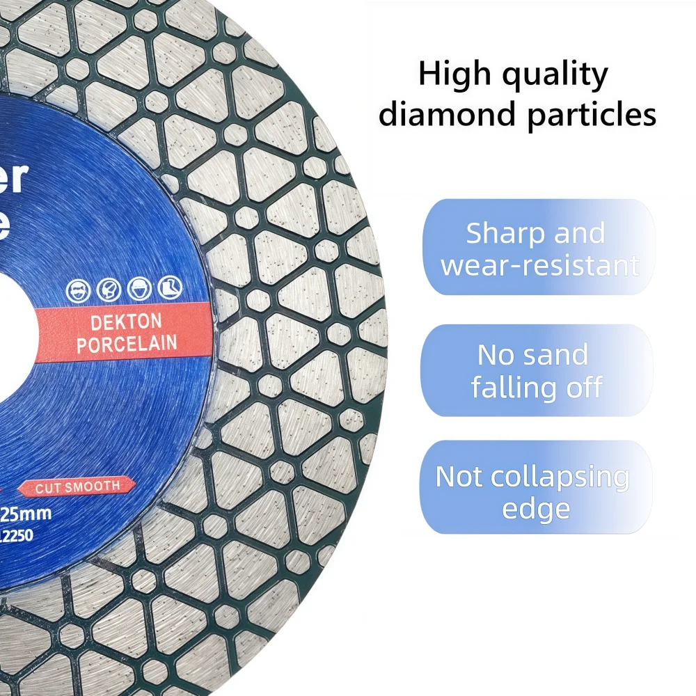 115mm/125mm Diamond Cutting Disc Ceramic Tile Porcelain Marble Circular Saw Blade For Ceramic Porcelain Cutting & Grinding