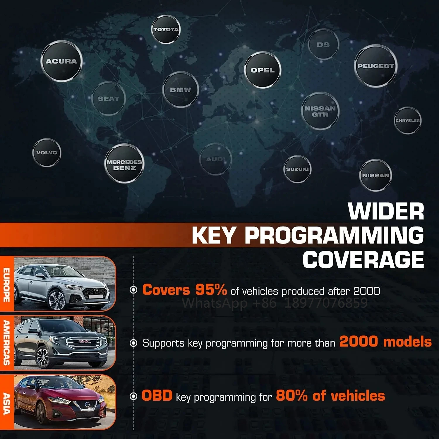 Picture 6: IM1 Car Key FOB Programming Tool Upgrade Of MaxiIM IM508 Diagnostic Scan Tool XP1 Auto Key Programmer 2 Years Free Update