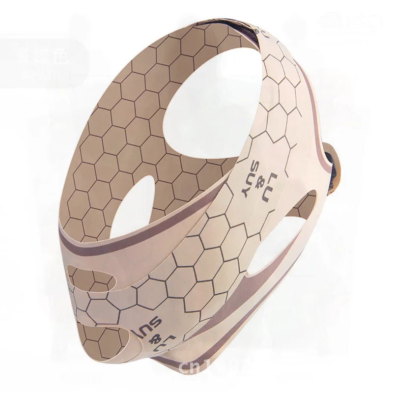 Mascarilla de vendaje para levantamiento de cara en V, mascarilla compacta antiflacidez para dormir para mujeres, artefactos de superficie de tallado Facial, herramienta compacta de Estiramiento Facial