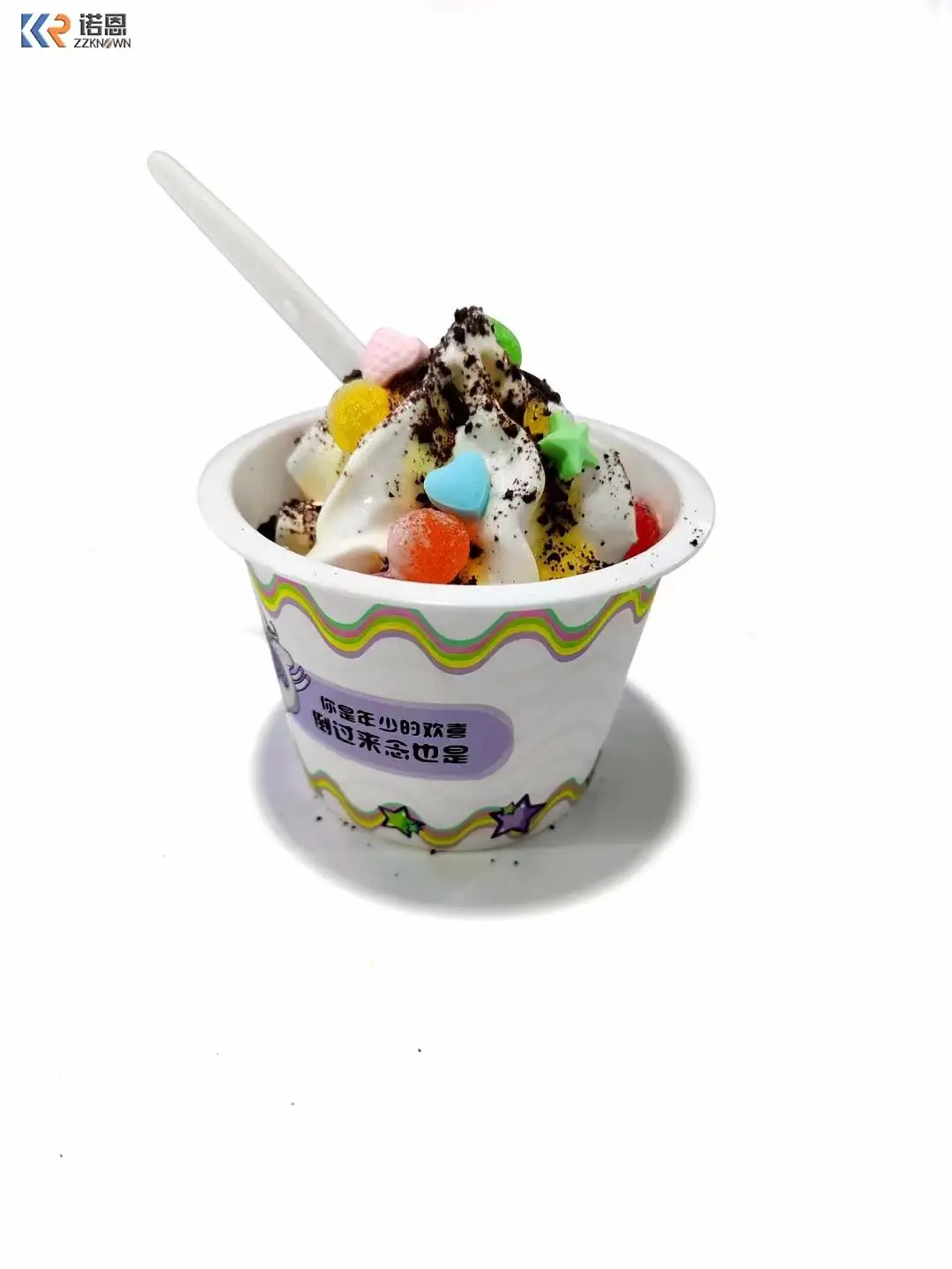 Summer Hotting Sale Ice Cream Vendning Machine With 6 Kinds Of Snacks And Jams 32 Inch Touch Screen On Machine