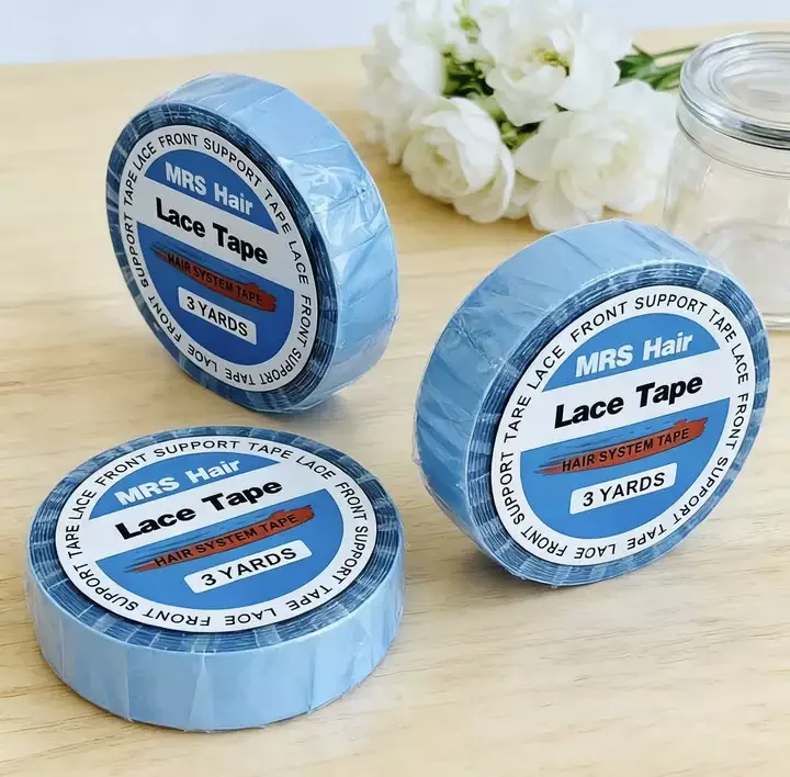 

Лента для систем наращивания волос 3YARDS, синяя двусторонняя клейкая лента для париков и накладных прядей, инструменты для укладки волос