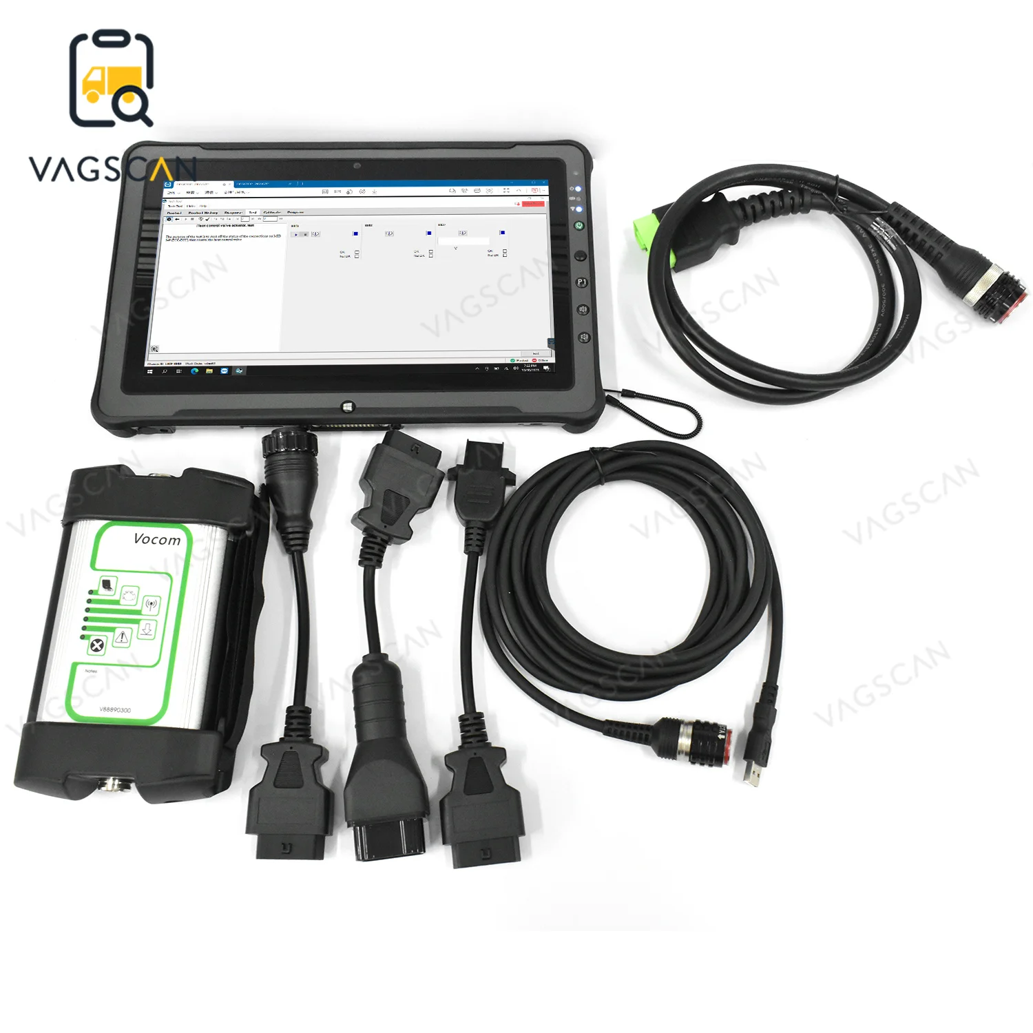 2024 F110 Tablet Heavy truck for vocom 88890300 V2.8.150 truck diagnostic UD for Vocom interface diagnostic