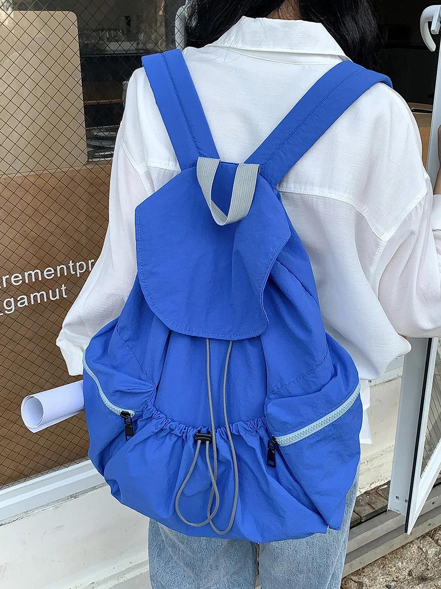 Sac à dos en nylon léger décontracté pour femme, sac d'école de grande capacité, sacs initiés par le gril, créateur de luxe, document solide, nouvelle mode