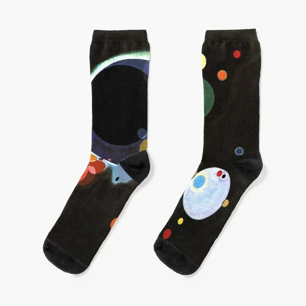 

Kandinsky - Several Circles, famous abstract artwork Socks Hiking boots Rugby floor Mens Socks Women's