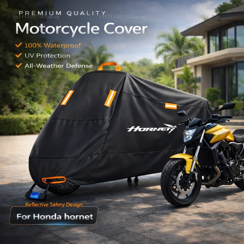 

For Honda cb750 2025 2026 Outdoor Motorcycle Cover Waterproof Thickened Polyester UV Protective Rain Dust Sun All Weather Cover